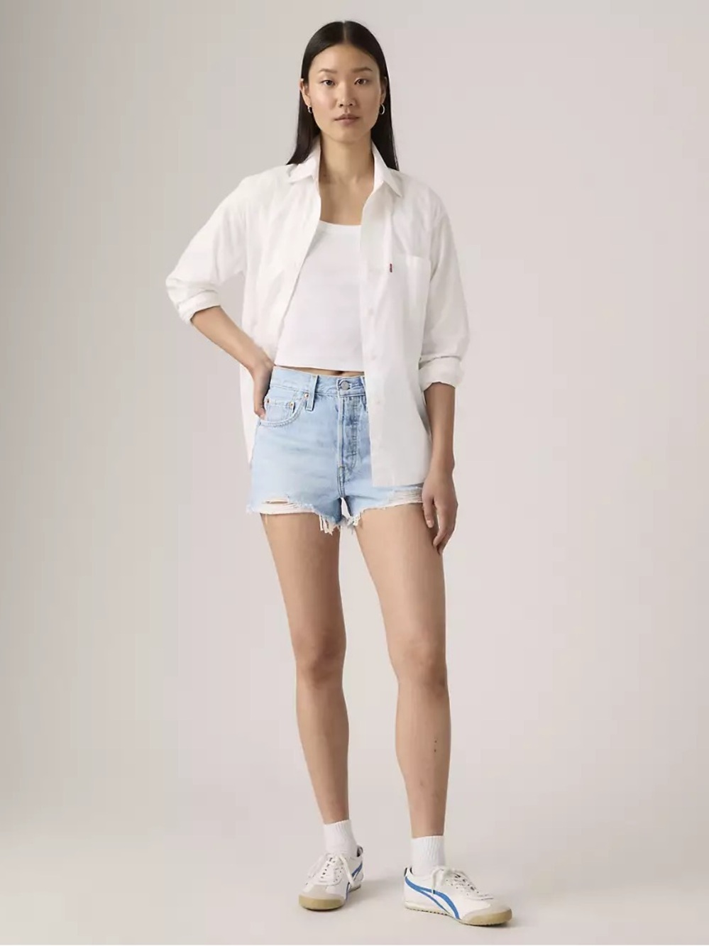 Levi’s 501 Original Denim Shorts Women’s 26 Ojai Luxor Heat High Rise - Picture 7 of 14